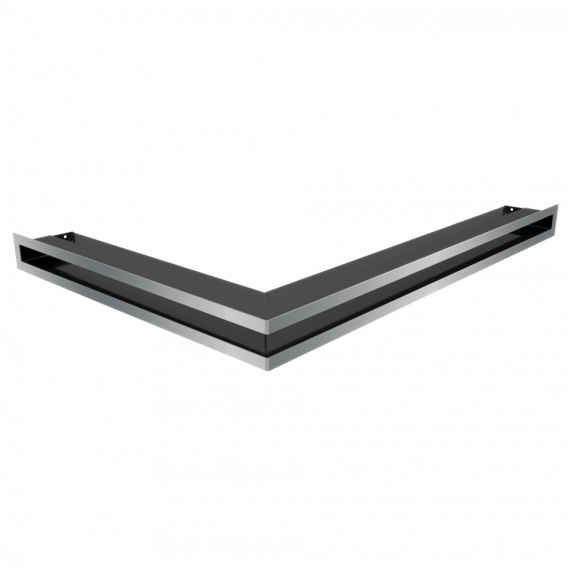 Obrázok pre Rohová mriežka LUFT 547x766x60 pravá nerezová 45S SF - plytká