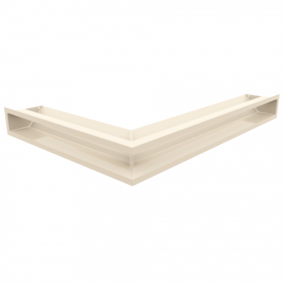 Obrázok pre Rohová mriežka LUFT 547x766x90 pravá krémová 45S SF - plytká