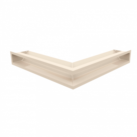 Obrázok pre Rohová mriežka LUFT 560x560x90 stredová krémová 45S SF - plytká