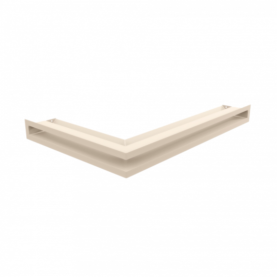 Obrázok pre Rohová mriežka LUFT 400x600x60 pravá krémová 45S SF - plytká