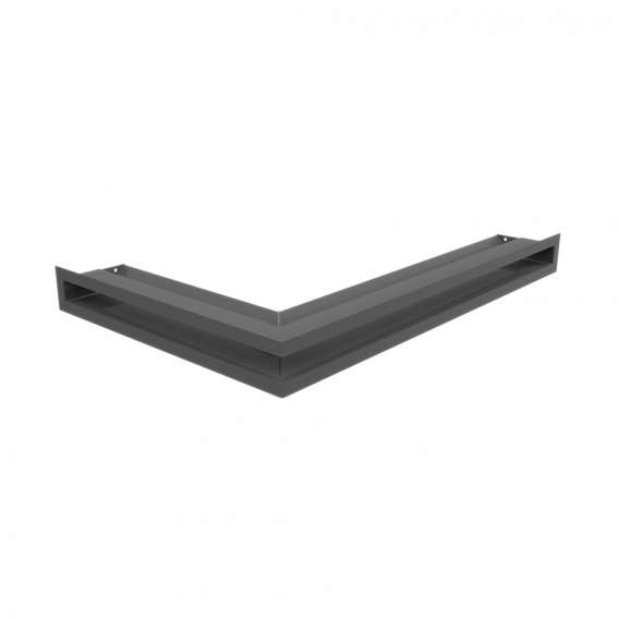 Obrázok pre Rohová mriežka LUFT 400x600x60 pravá grafitová 45S SF - plytká