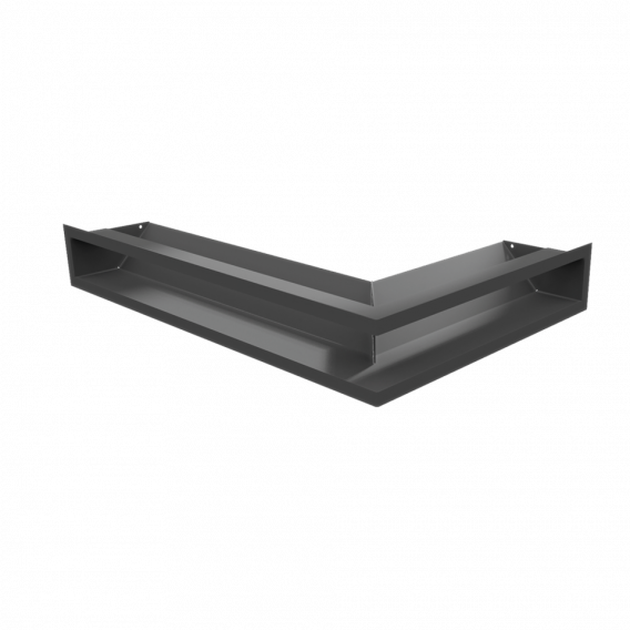 Obrázok pre Rohová mriežka LUFT 600x400x90 ľavá grafitová 45S SF - plytká