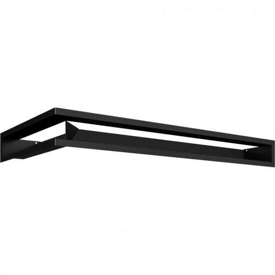 Obrázok pre Rohová mriežka LUFT 400x800x90 pravá čierna 45S