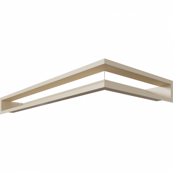 Obrázok pre Rohová mriežka LUFT 800x400x90 ľavá krémová 45S
