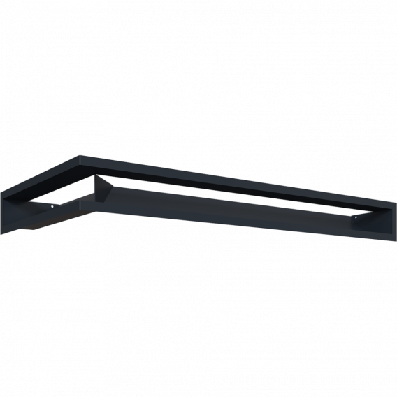 Obrázok pre Rohová mriežka LUFT 400x800x90 pravá grafitová 45S