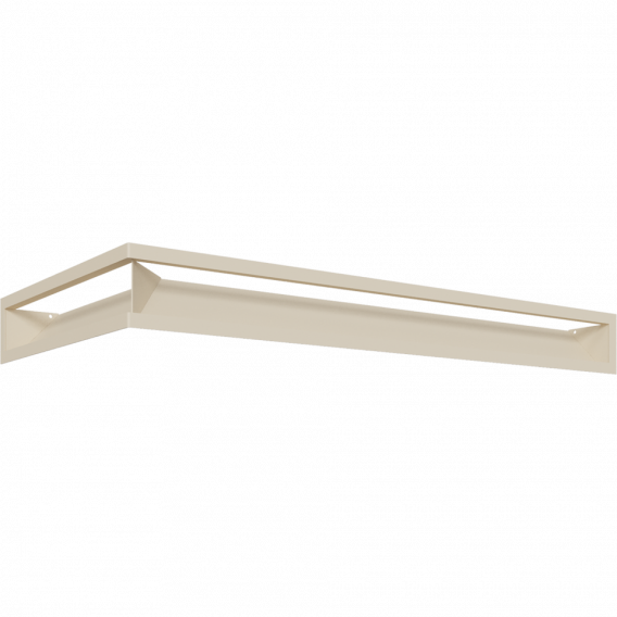 Obrázok pre Rohová mriežka LUFT 400x800x90 pravá krémová 45S SF - plytká