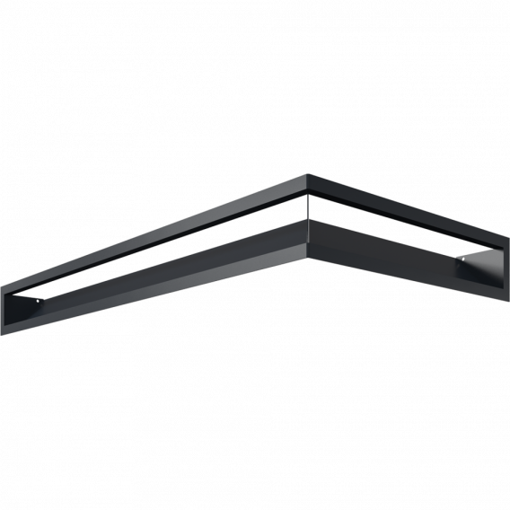 Obrázok pre Rohová mriežka LUFT 800x400x90 ľavá grafitová 45S SF - plytká