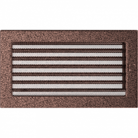 Obrázok pre Mriežka 17x30 medená s klapkou