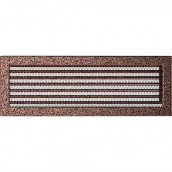 Obrázok pre Mriežka 17x49 medená s klapkou