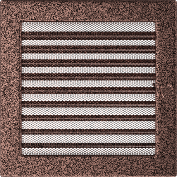 Obrázok pre Mriežka 22x22 medená s klapkou