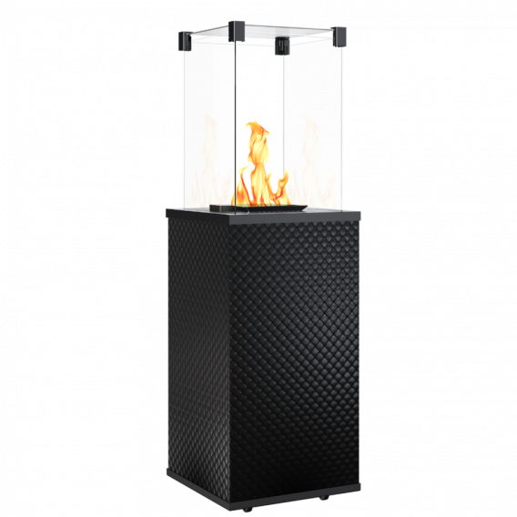 Obrázok pre Plynový ohrievač PATIO s čiernymi sklenenými - pikovými panelmi - manuálne ovládanie