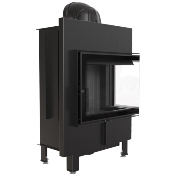 Obrázok pre Krbová vložka LUCY 12 SLIM BS pravé presklenie s čiernym ohniskom 