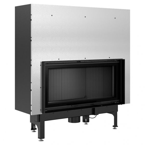 Obrázok pre Krbová vložka NADIA 14 s výsuvným otváraním dvierok s čiernym ohniskom