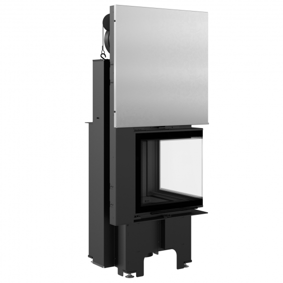 Obrázok pre Krbová vložka VN 480/480 pravé presklenie s výsuvným otváraním dvierok s čiernym ohniskom 