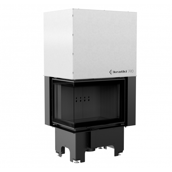 Obrázok pre Krbová vložka VN 610/430 ľavé presklenie s výsuvným otváraním dvierok s čiernym ohniskom