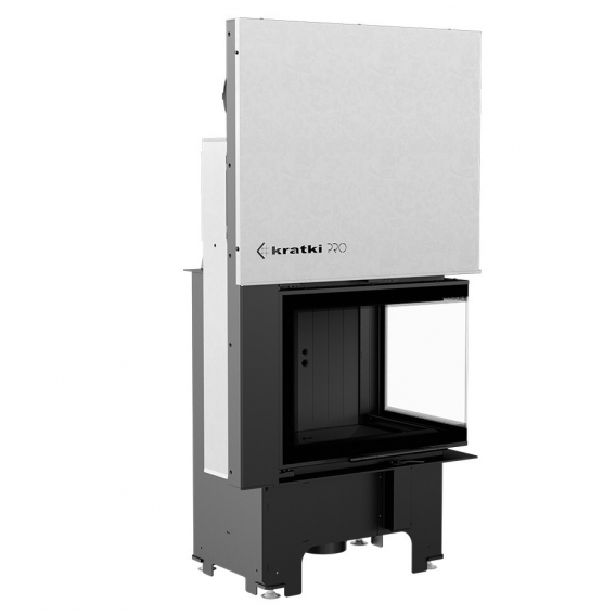 Obrázok pre Krbová vložka VN 610/430 pravé presklenie s výsuvným otváraním dvierok s čiernym ohniskom