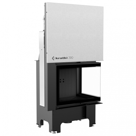 Obrázok pre Krbová vložka VN 700/480 pravé presklenie s výsuvným otváraním dvierok s čiernym ohniskom