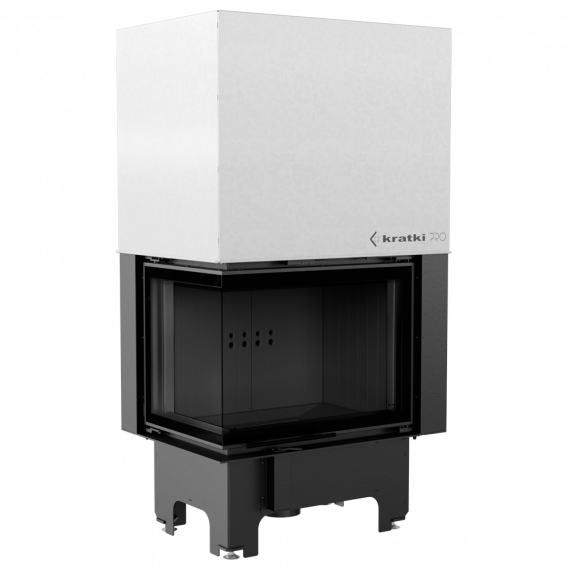 Obrázok pre Krbová vložka VN 700/480 ľavé presklenie s výsuvným otváraním dvierok s čiernym ohniskom