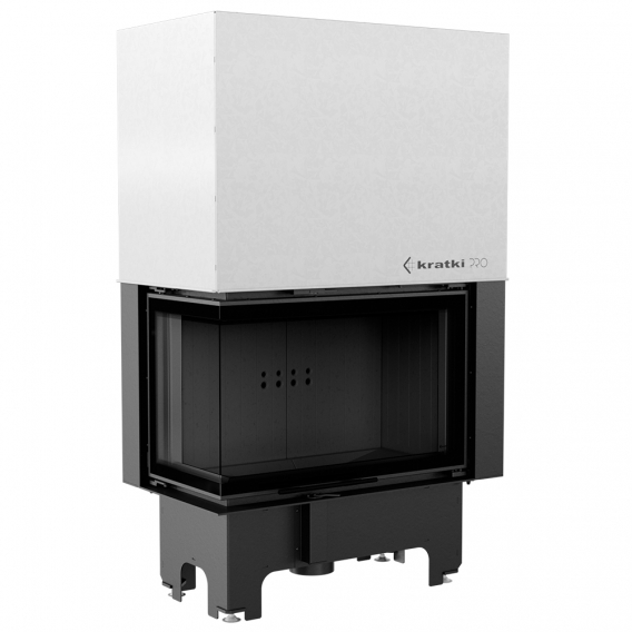 Obrázok pre Krbová vložka VN 810/410 ľavé presklenie s výsuvným otváraním dvierok s čiernym ohniskom 