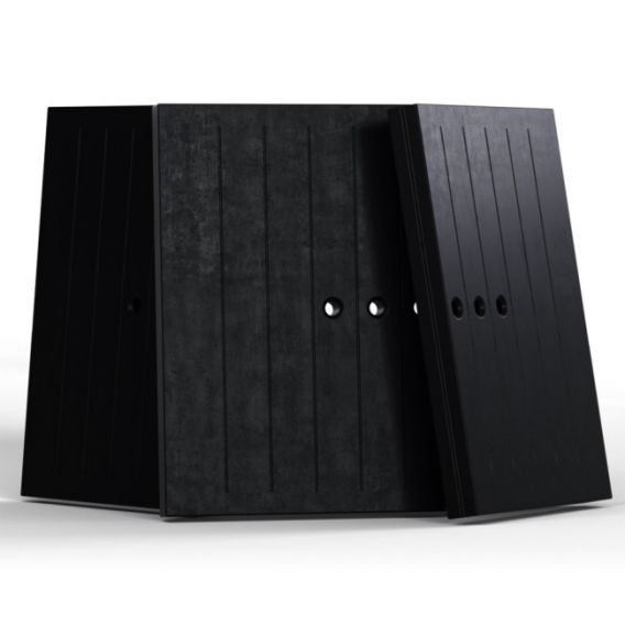 Obrázok pre Sada platní TERMOTEC čierna pre krbovú vložku VN 700/480 ľavé presklenie  