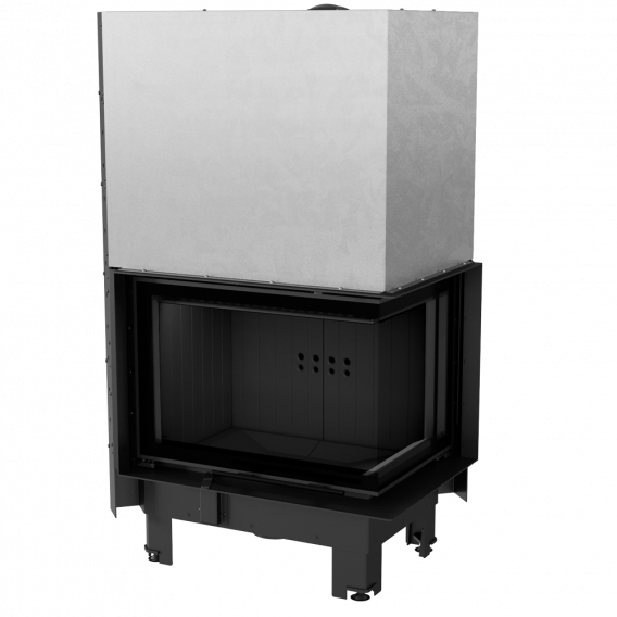 Obrázok pre Krbová vložka MBZ 13 BS pravé presklenie s výsuvným otváraním dvierok s čiernym ohniskom