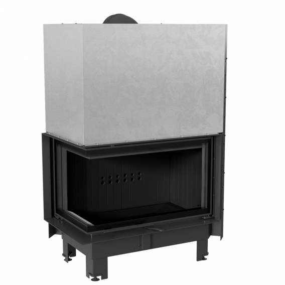 Obrázok pre Krbová vložka MBO 15 BS ľavé presklenie s výsuvným otváraním dvierok s čiernym ohniskom