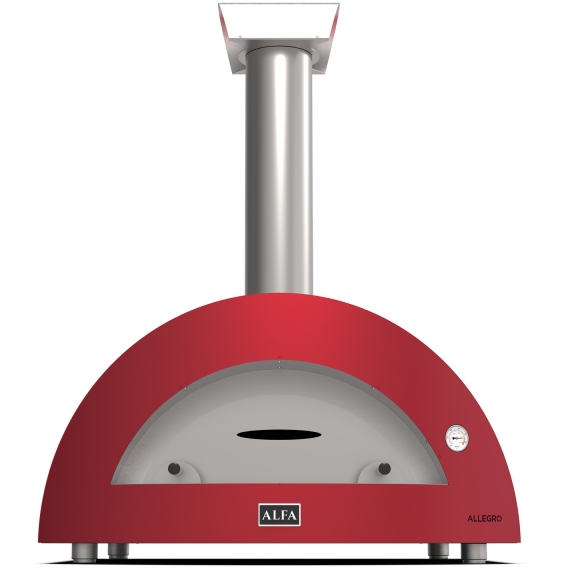 Obrázok pre Pizza pec MODERNO 5 na drevo - antique red