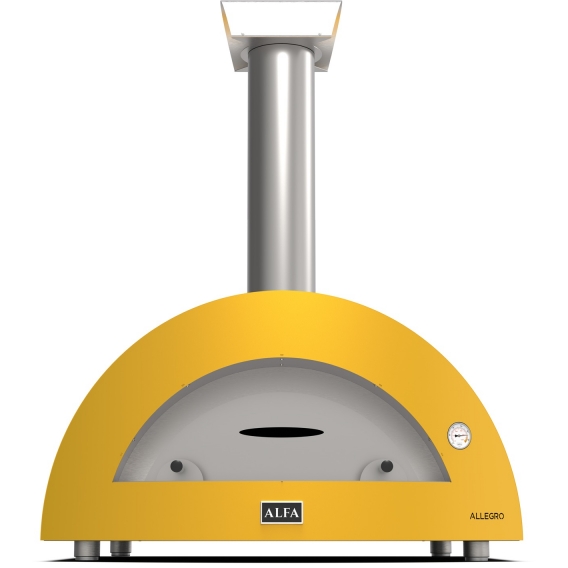 Obrázok pre Pizza pec MODERNO 5 na drevo - fire yellow