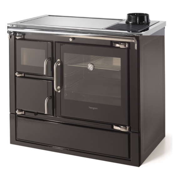 Obrázok pre Teplovzdušný krbový sporák ECLECSYS - horný/zadný vývod 