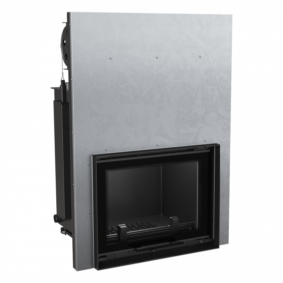 Obrázok pre Teplovodná krbová vložka ZUZIA 15 s výsuvným otváraním dvierok a dochladzovacou špirálou