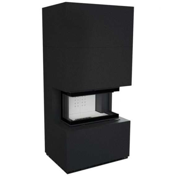 Obrázok pre Modulárny krb HOME EASY BOX - NBC 7 ZIMBABWE NERO trojstranné presklenie