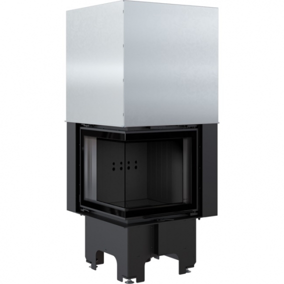 Obrázok pre Krbová vložka VN 480/480 ľavé presklenie s výsuvným otváraním dvierok s čiernym ohniskom 