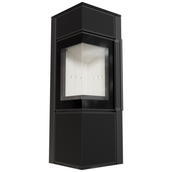 Obrázok pre Krbové kachle TORA S 8 povrchová úprava - NERO 