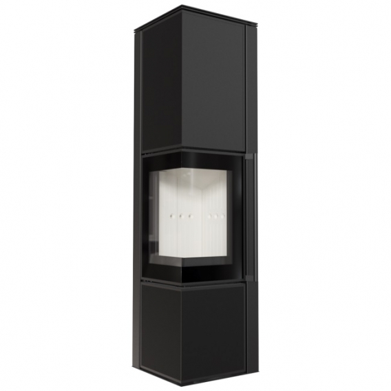 Obrázok pre Krbové kachle TORA L 8 povrchová úprava - NERO