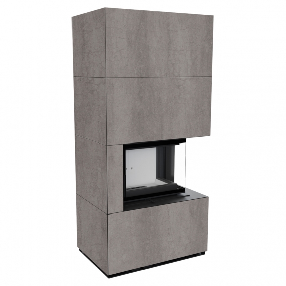 Obrázok pre Modulárny krb FLOKI pravý - povrchová úprava - NATURALI PIETRA DI SAVOIA GRIGIA BOCCIARDATA