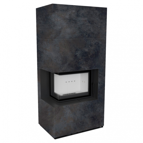 Obrázok pre Modulárny krb FLOKI ľavý - povrchová úprava - OSSIDO NERO