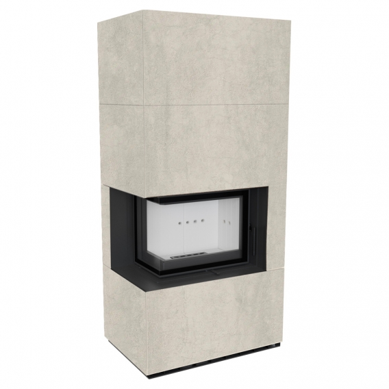 Obrázok pre Modulárny krb FLOKI ľavý - povrchová úprava - NATURALI PIETRA DI SAVOIA PERLA BOCCIARDATA