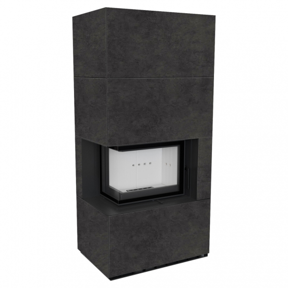 Obrázok pre Modulárny krb FLOKI ľavý - povrchová úprava - FOKOS GRAFITE