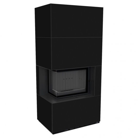 Obrázok pre Modulárny krb FLOKI ľavý - povrchová úprava - NERO ASSOLUTO čierne ohnisko