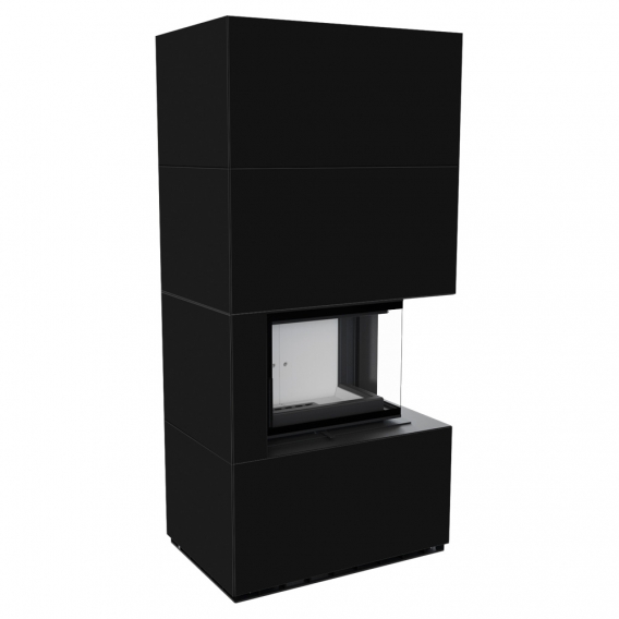 Obrázok pre Modulárny krb FLOKI pravý - povrchová úprava - NERO ASSOLUTO