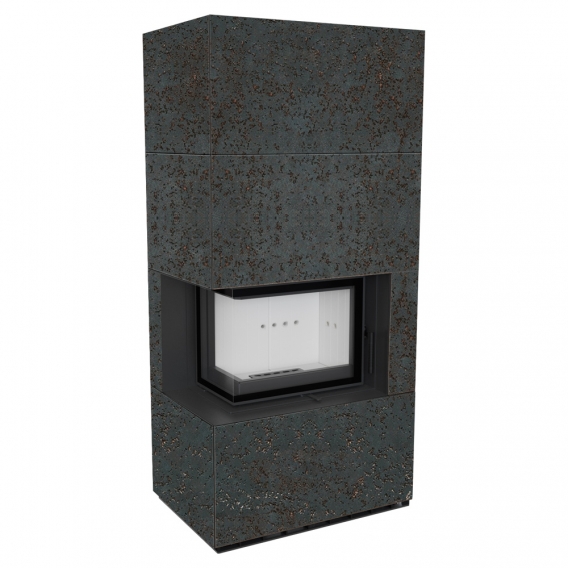 Obrázok pre Modulárny krb FLOKI ľavý - povrchová úprava - OXIDE NERO