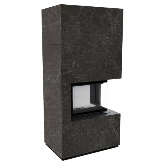 Obrázok pre Modulárny krb FLOKI pravý - povrchová úprava - NATURALI NERO GRECO