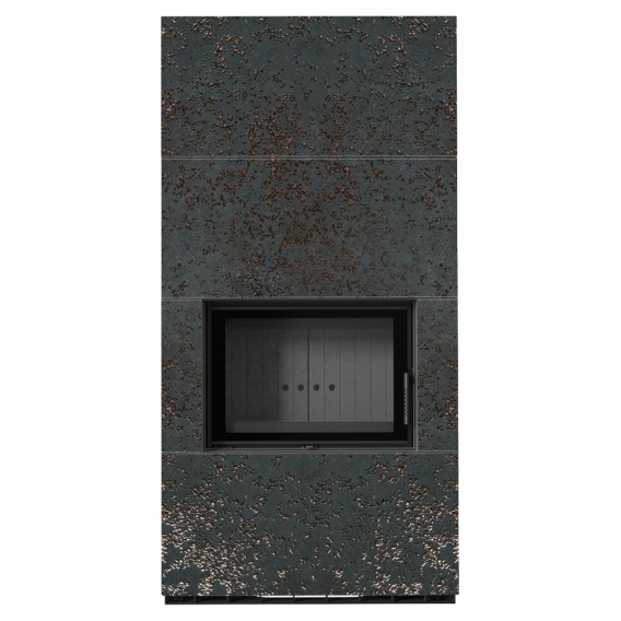 Obrázok pre Modulárny krb FLOKI - povrchová úprava - OXIDE NERO čierne ohnisko