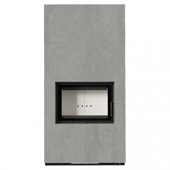 Obrázok pre Modulárny krb FLOKI - povrchová úprava - CEMENTO GRIGIO BOCCIARDATA