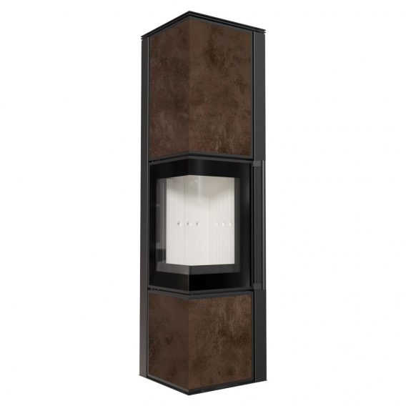 Obrázok pre Krbové kachle TORA L 8 povrchová úprava - OXIDE MORO