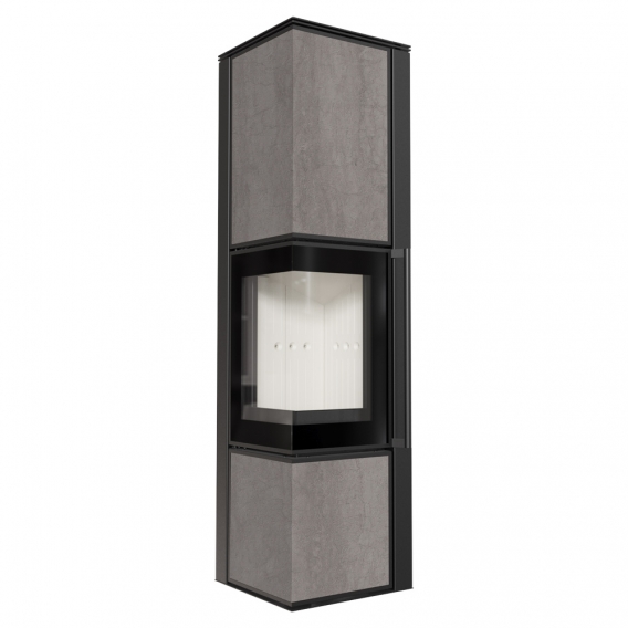 Obrázok pre Krbové kachle TORA L 8 povrchová úprava - NATURALI PIETRA DI SAVOIA GRIGIA BOCCIARDATA