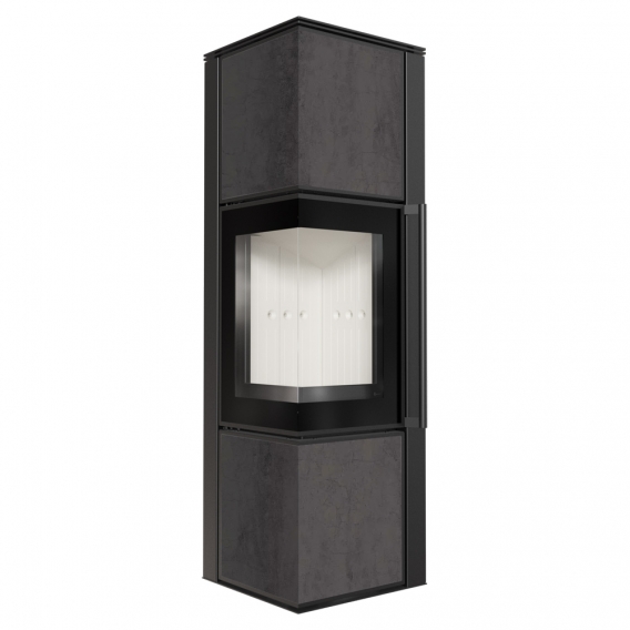 Obrázok pre Krbové kachle TORA M 8 povrchová úprava - NATURALI PIETRA DI SAVOIA ANTRANCITE BOCCIARDATA