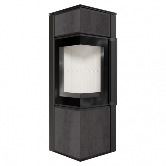 Obrázok pre Krbové kachle TORA S 8 povrchová úprava - NATURALI PIETRA DI SAVOIA ANTRANCITE BOCCIARDATA