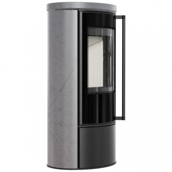 Obrázok pre Krbové kachle ERIK s akumulačnou keramikou a keramickým vrchom - GREY SATIN