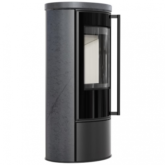 Obrázok pre Krbové kachle ERIK s akumulačnou keramikou a keramickým vrchom - GRAPHITE SATIN
